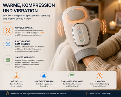Handmassagegerät mit Wärme für Hand & Handgelenk
